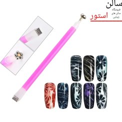 تصویر مگنت ناخن طرح گل 