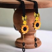 تصویر بند عینک مدل گل آفتابگردان کد 260 