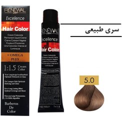 تصویر رنگ مو رنوال قهوه ایی روشن 5.00 سری طبیعی 