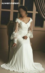 تصویر لباس عروس ماهی پلیسه 