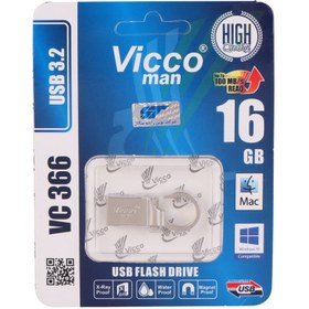 تصویر فلش 16 گیگ ویکومن Vicco Man VC366 USB3.2 