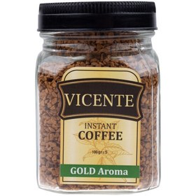 تصویر قهوه فوری گلد آروما 100 گرمی ویسنت Gold Aroma Instant Coffee VICENTE 