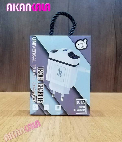 خرید و قیمت شارژر میکرو 5G دارای 3 خروجی USB | ترب
