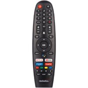 تصویر ریموت کنترل تلویزیون مدیا استار مدل تخم مرغی 