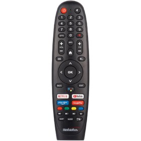 تصویر ریموت کنترل تلویزیون مدیا استار مدل تخم مرغی 