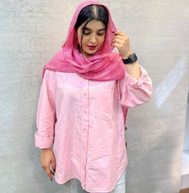 تصویر شال کنفی ریشه کوبایی - آبی 