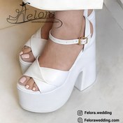 تصویر صندل جادویی عروس - سایز پاشنه 8 و 10 و 13 و 15 و 18 سانت | کد 0020 