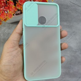 تصویر قاب گوشی Huawei Y7p پشت مات محافظ لنزدار - سبزآبی 