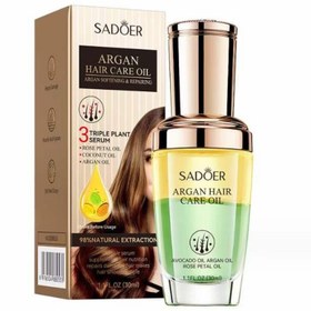 تصویر روغن مراقبت مو چندگانه عصاره سه گیاه سادور SADOER Argan Hair Care Oil (Multiple) روغن