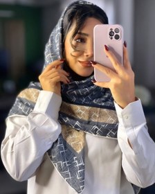 تصویر روسری نخی دست دوز Marigold scarf