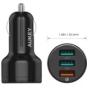 تصویر شارژر فندکی سه پورت آیوکی AUKEY CC-T11 3port