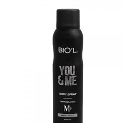 تصویر اسپری بدن مردانه مدل You And Me حجم 150میل بیول Biol Body Spray You And Me For Men 150ml