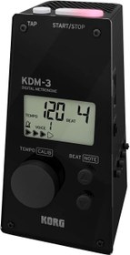 تصویر Korg - KDM3-BK - مترونوم دیجیتال به سبک هرمی - مشکی - ارسال 20 روز کاری Korg - KDM3-BK - Pyramid Style Digital Metronome - Black