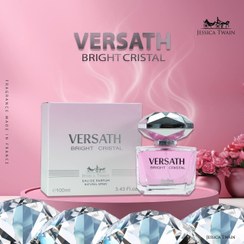 تصویر عطر ادوپرفیوم زنانه ورساچه برایت کریستال حجم ۱۰۰ میلی لیتر خنک و شیرین 