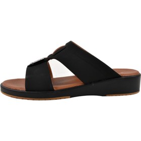 تصویر صندل عربی مردانه مشکی برند egoss Mens Arabic Sandals Black