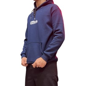 تصویر هودی ساده مردانه جنس پنبه اسپان تراکم بالا Men's hoodie