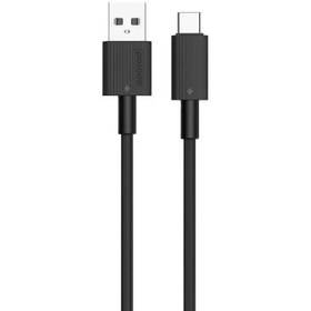 تصویر کابل Porodo USB به Type-C پی وی سی 1.2 متر – مدل Porodo USB A to C PVC Cable 1.2m – Black (PD-CBL0001-BK) 