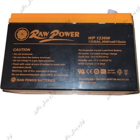 تصویر باتری موتور سیکلت برند RAW POWER (12ولت 9آمپر) 