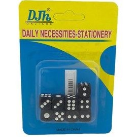 تصویر تاس بازی دیجیاهی مدل Dice سایز 11mm مجموعه 9 عددی 