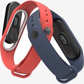 تصویر بند سیلیکونی دو رنگ دستبند شیائومی mi band 3 Xiaomi Mi Band 3 and mi band 4 Two color Silicone Wrist Strap