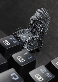 تصویر دکمه کیبورد مکانیکال مدل تخت سریال بازی تاج و تخت game of thrones keycap