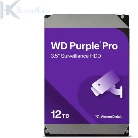 تصویر هارد 12 ترابایت اصلی Purple WD120PURZ { سازگار , حامی , آواژنگ } 