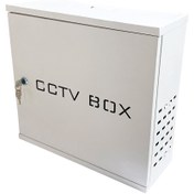 تصویر رک دیواری عمودی رنگ سفید CCTV-W Box