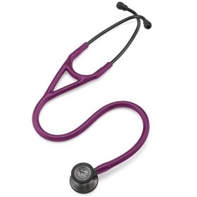 تصویر 3M Littmann Cardiology IV Diagnostic Stethoscope, Smoke-Finish Chestpiece, Plum Tube, Smoke Stem and Headset, 27 inch, 6166 