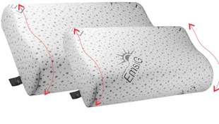 تصویر بالش طبی امسیگ مدل PL102 سایز بزرگ مموری فوم 