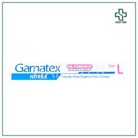 تصویر دستکش نیتریل گاماتکس ۱۰۰ عددی سایز مدیوم 