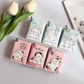 تصویر دستمال کاغذی جیبی کیوت 