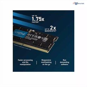 تصویر رم لپ تاپ کروشیال مدل DDR5 5600 MHz SO-DIMM ظرفیت 8 گیگابایت Crucial 8GB Laptop DDR5 5600 MHz SO-DIMM Laptop Memory