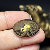 تصویر نگین سنگ حدید برجسته معدنی کد Z7165 