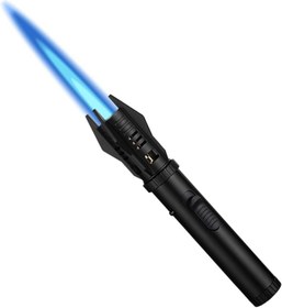 تصویر فندک شعله بلند اتمی توربو طرح لایت سیبر Turbo Jet Flame Torch Lighter with Safety Lock and Glass Breaker