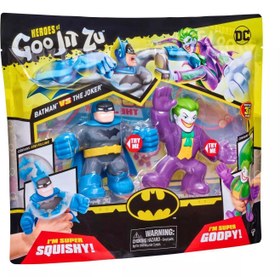 تصویر پک دو تایی عروسک های فشاری گو جیت زو Goo Jit Zu Batman vs Joker Goo Jit Zu Batman vs Joker