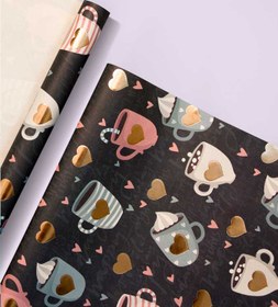 تصویر 3 برگ کاغذ کادو طلاکوب – 1098 