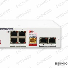 تصویر سوییچ شبکه 7 پورت کی دی تی KP-0403H3T Network switch KDT KP-0403H3T