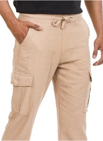 تصویر شلوار کتان خاکی برند gentle park COTTON KHAKI CARGO PANT