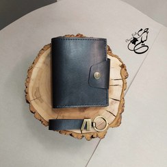 تصویر کیف پول و مدارک (پاسپورتی) - مشکی 