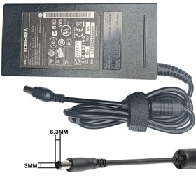 تصویر شارژر توشيبا TOSHIBA Adapter 15V 5A (6.3*3.0) 75W 