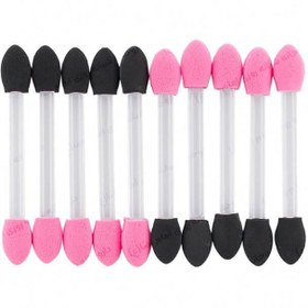 تصویر براش قلمی آرایشی دو طرفه مناسب سایه چشم 10 عددی بیول Biol Beauty Eye Shadow Brush 10Pcs