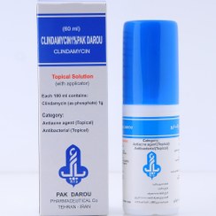 تصویر محلول ضد جوش پاک دارو ۱ درصد ۶۰ میلی لیتر 