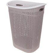 تصویر سبد رخت چرک بانیس مدل گرند درب دار سایز بلند 