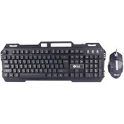 تصویر کیبورد و ماوس گیمینگ گلد اسکار مدل K19 