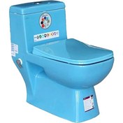 تصویر توالت فرنگی گاتریا دوزمانه خودشوردار مدل ساترون - رنگی یونیک Gatria Dual_Flush_Tank