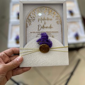 تصویر کارت عروسی خاص - گل سفید 