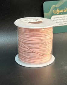 تصویر نخ دستبند مات گلبهی 