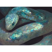 تصویر نقاشی الماسی بزرگسال مار – سایز 30*40 (تمام‌نگین) 