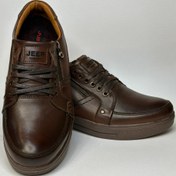 تصویر کفش مردانه چرم قهوه ای مدل1121 