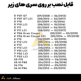 تصویر ست دکمه فن پنل کولر بی ام و سری ۵ 